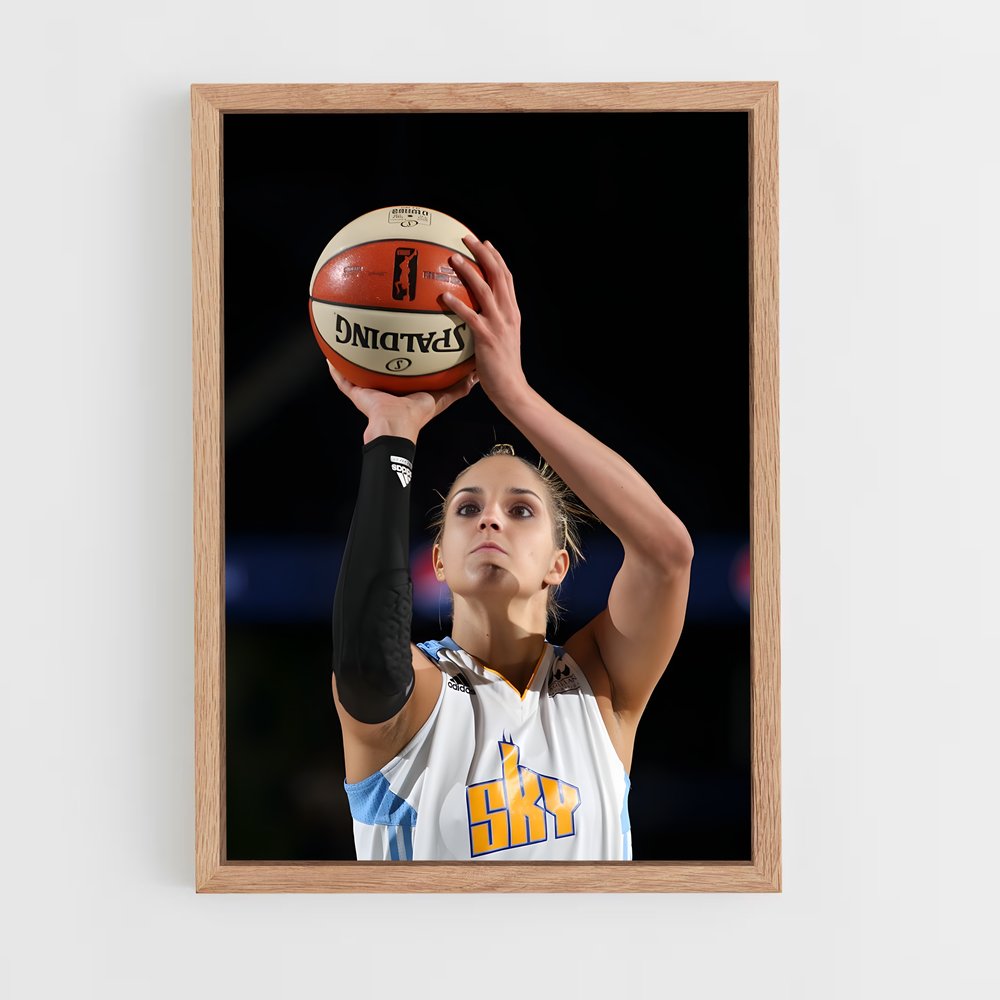 Poster L'Athlète Élégante – affiche Basketball (vue 4)